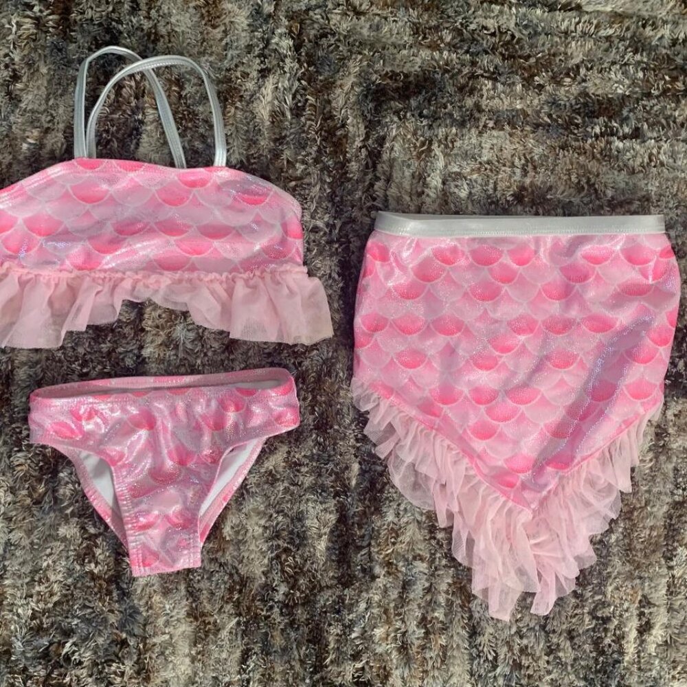 Girls NWT Mermaid Swim Suit Sz 2T